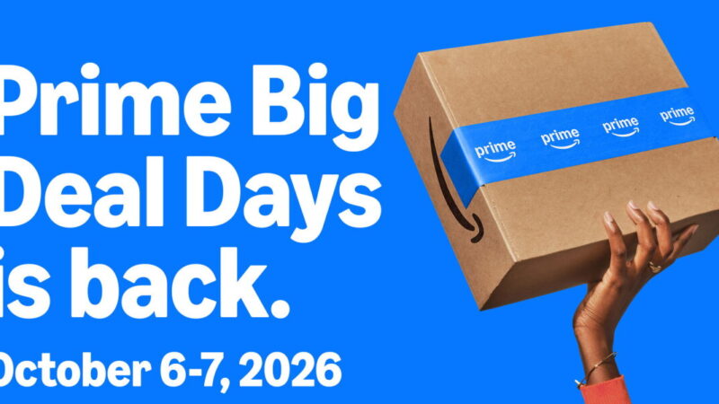 Amazon Prime Big Deal Days 2026 campaign with a Prime delivery box