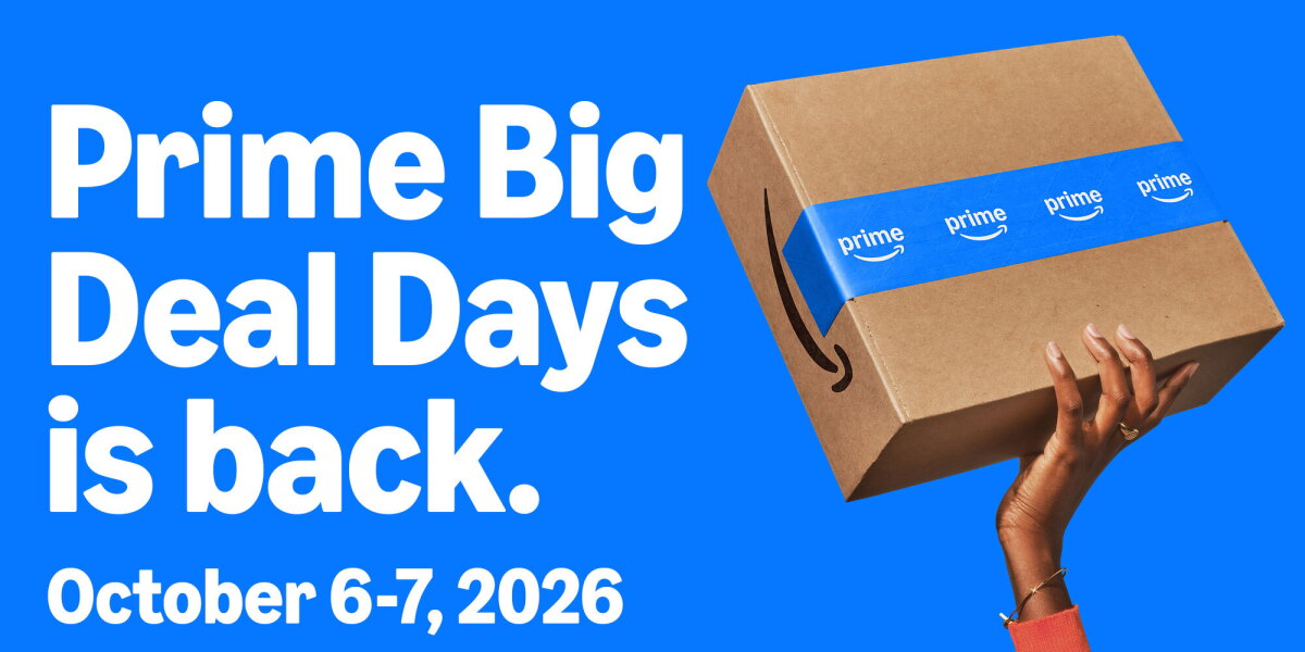 Amazon Prime Big Deal Days 2026 campaign with a Prime delivery box